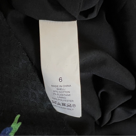 NWT Kate Spade Flock Party Jacquard Mini Dress Black Pink Parrots Size 6 - Picture 10 of 10